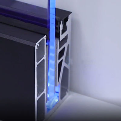 آلومینیوم سخت افزاری ریلنگ شیشه ای کلیمپ بالکونی بالوسترای شیشه ای LED قیمت ریلنگ