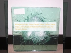 شیشه ضد گلوله 20 میلی‌متری 24 میلی‌متری 26 میلی‌متری 28 میلی‌متری 30 میلی‌متری سه لایه لمینت ضد گلوله بالستیک برای پنجره‌ها و درها