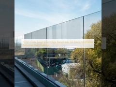 15mm شفاف سخت شیشه ای Balustrade برای عرشه استخر حصار بالکن های بالکن های حیاط